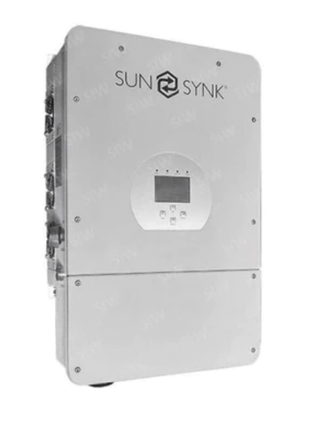 Sunsynk 8kW Hybrid PV Inverter with WiFi Dongle IP65, supports Lead-acid or Li-ion batteries, max 10400W DC input power.