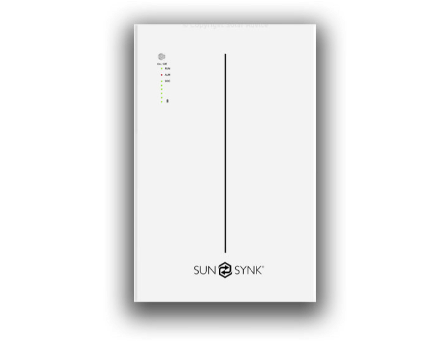 Sunsynk Battery LFP Wall Mount 10.65kWh with built-in management system.